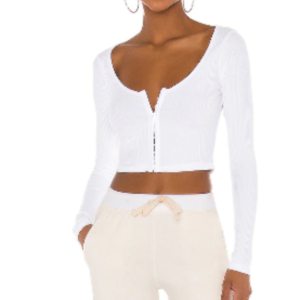 Superdown Jackie Long Sleeve top, White, Women's S